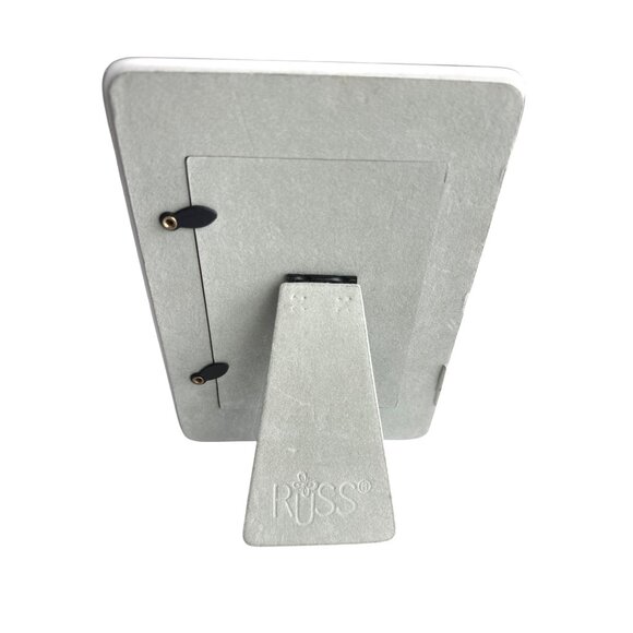 Baby's Christening Fame Ceramic White Blue & Pink Cross Oval Russ 5"x3.5" - Picture 5 of 5